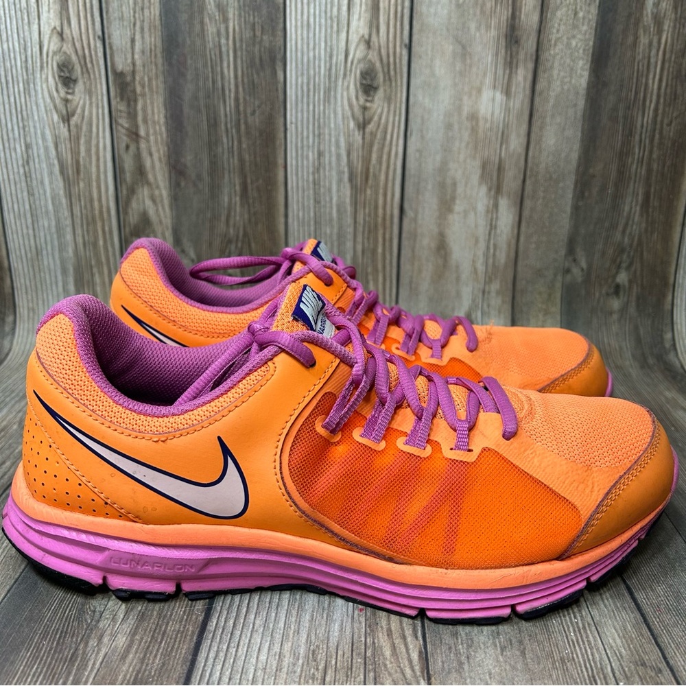 Nike Orange and Purple Athletic Shoes